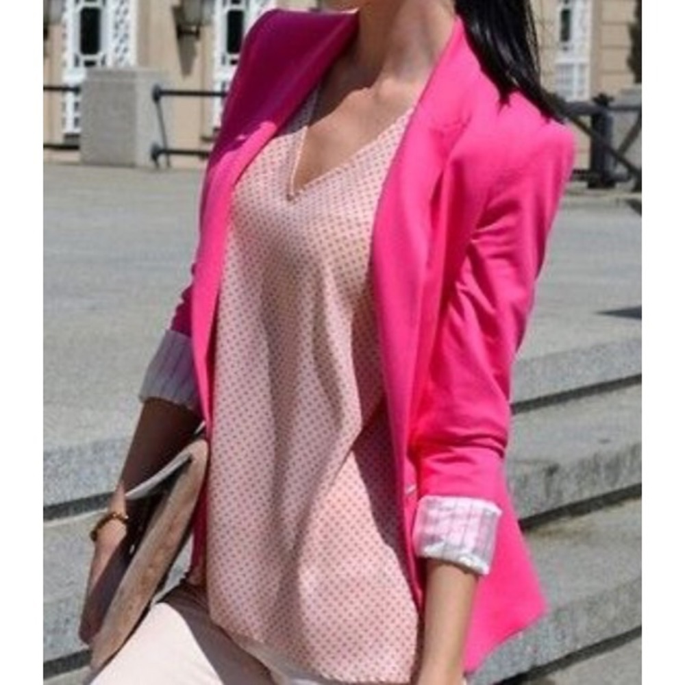 Forever 21 hot pink blazer